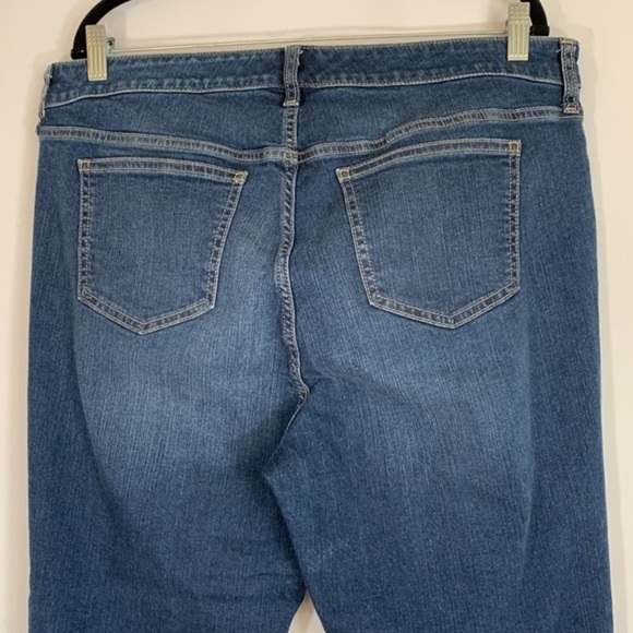 Torrid Dark Blue Crop High-Rise Flare Vintage Stretch Jeans - Picture 7 of 9